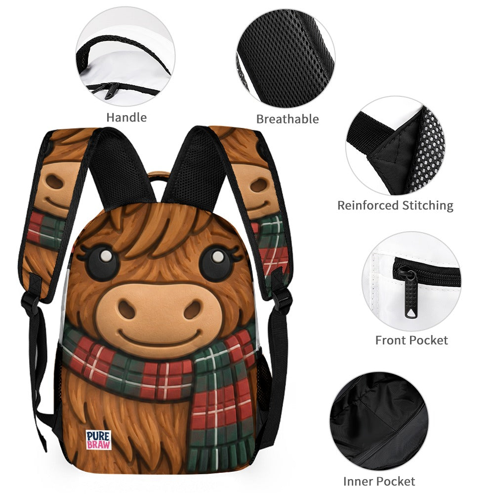 Mc Moo Coo™ 3-Piece School Set – Backpack, Lunch Bag & Pencil Case