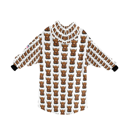 Pure Braw™ Moo Coo  Adult Blanket Hoodie - Ladies