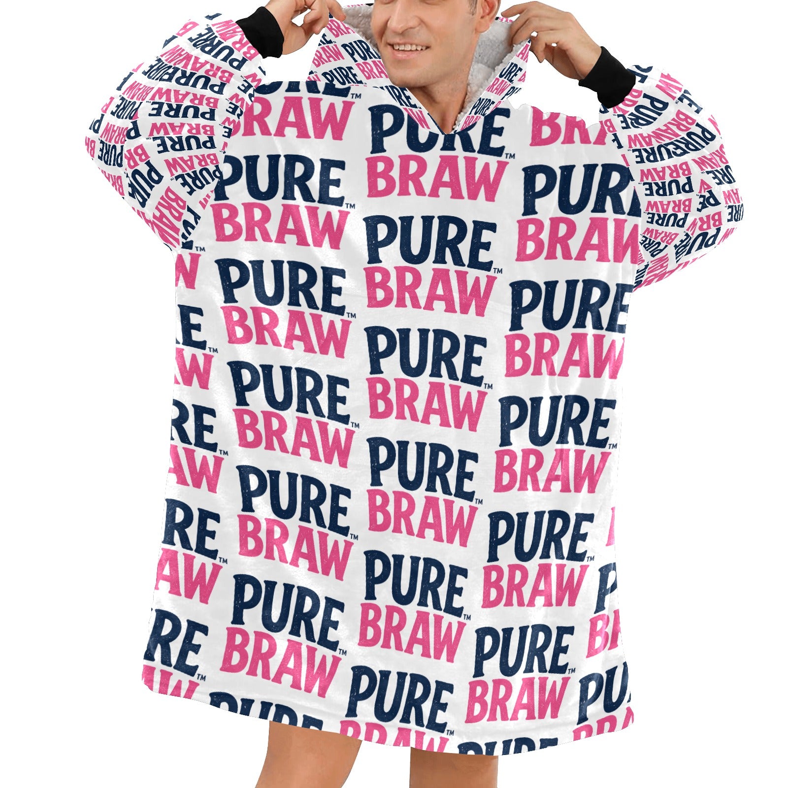 Pure Braw™  Bold Adult Oversized Hoodie Blanket