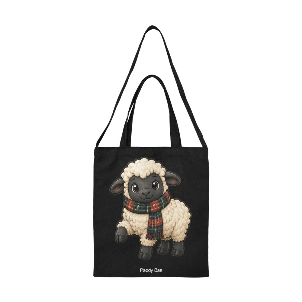 Paddy Baa™ Scottish Sheep Canvas Tote Bag