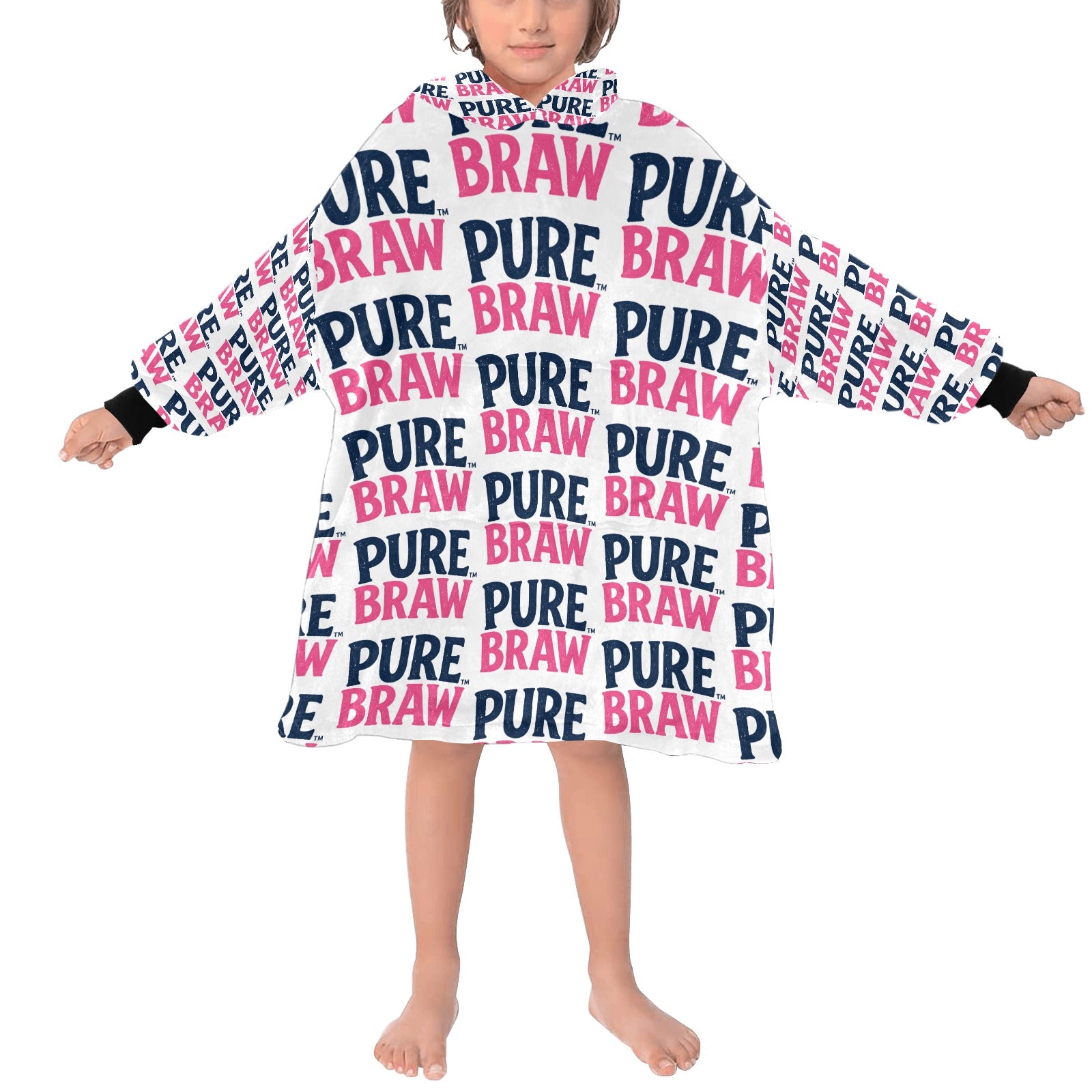 Pure Braw™ Bold - Kids Oversized Blanket Hoodie