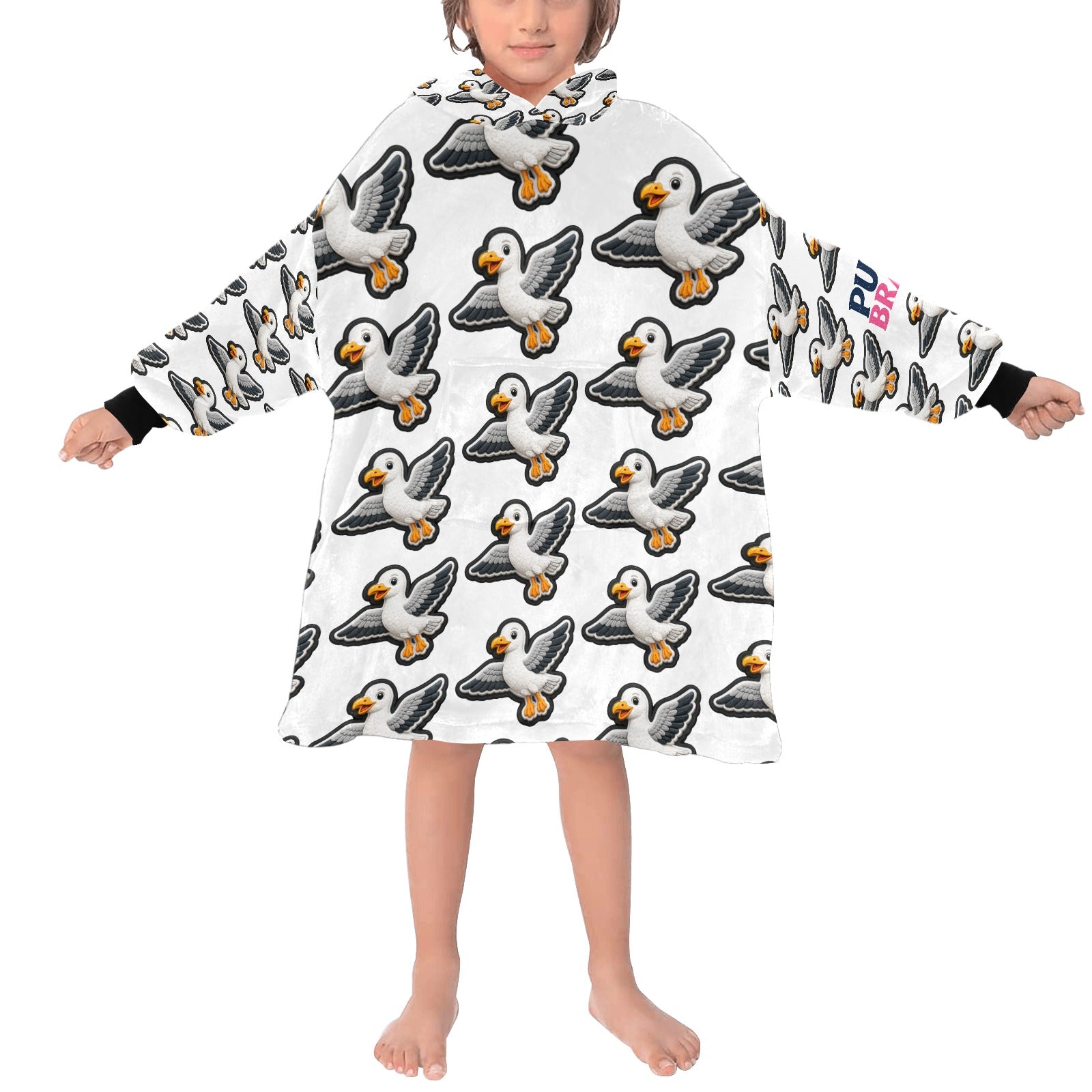 Steven Seagull™ Kids Oversized Hoodie Blanket | Scottish Gift 🌍 FREE Worldwide Shipping