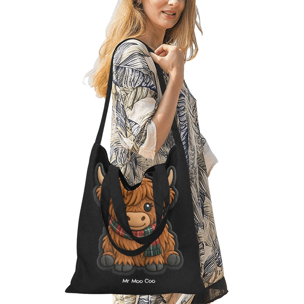 Mc Moo Coo™ Highland Cow Canvas Tote Bag