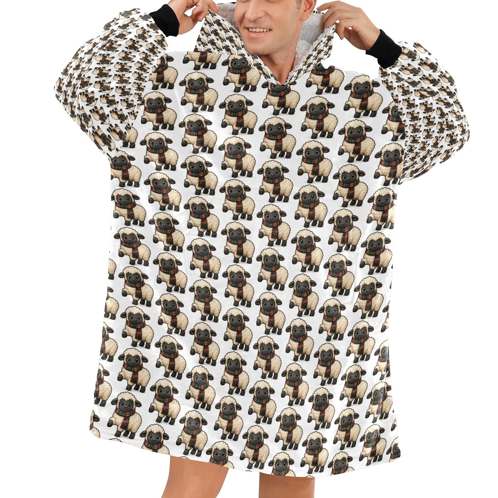 Pure Braw™ Paddy Baa Blanket Hoodie - Adult - 🌍 FREE Worldwide Shipping