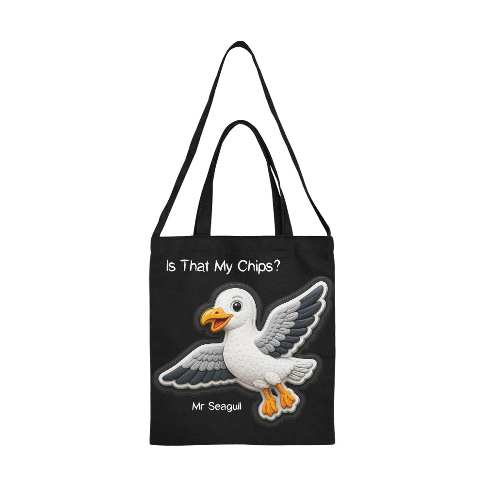 Mr Seagull™ "Is that my Chips?" Canvas Tote Bag