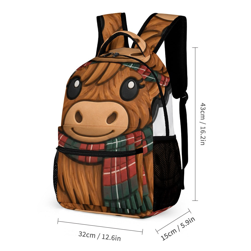Mc Moo Coo™ 3-Piece School Set – Backpack, Lunch Bag & Pencil Case