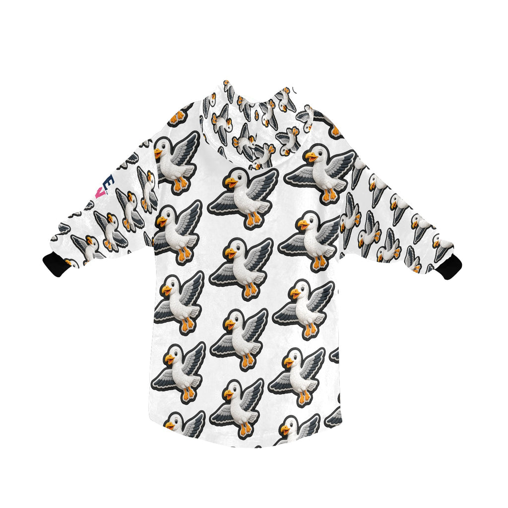 Steven Seagull™ Kids Oversized Hoodie Blanket | Scottish Gift 🌍 FREE Worldwide Shipping