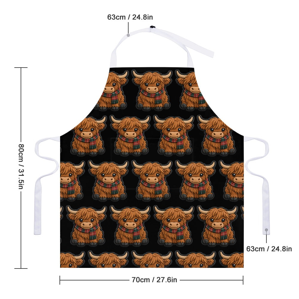 Mc Moo Coo™ Herd of Coos Highland Cow Apron
