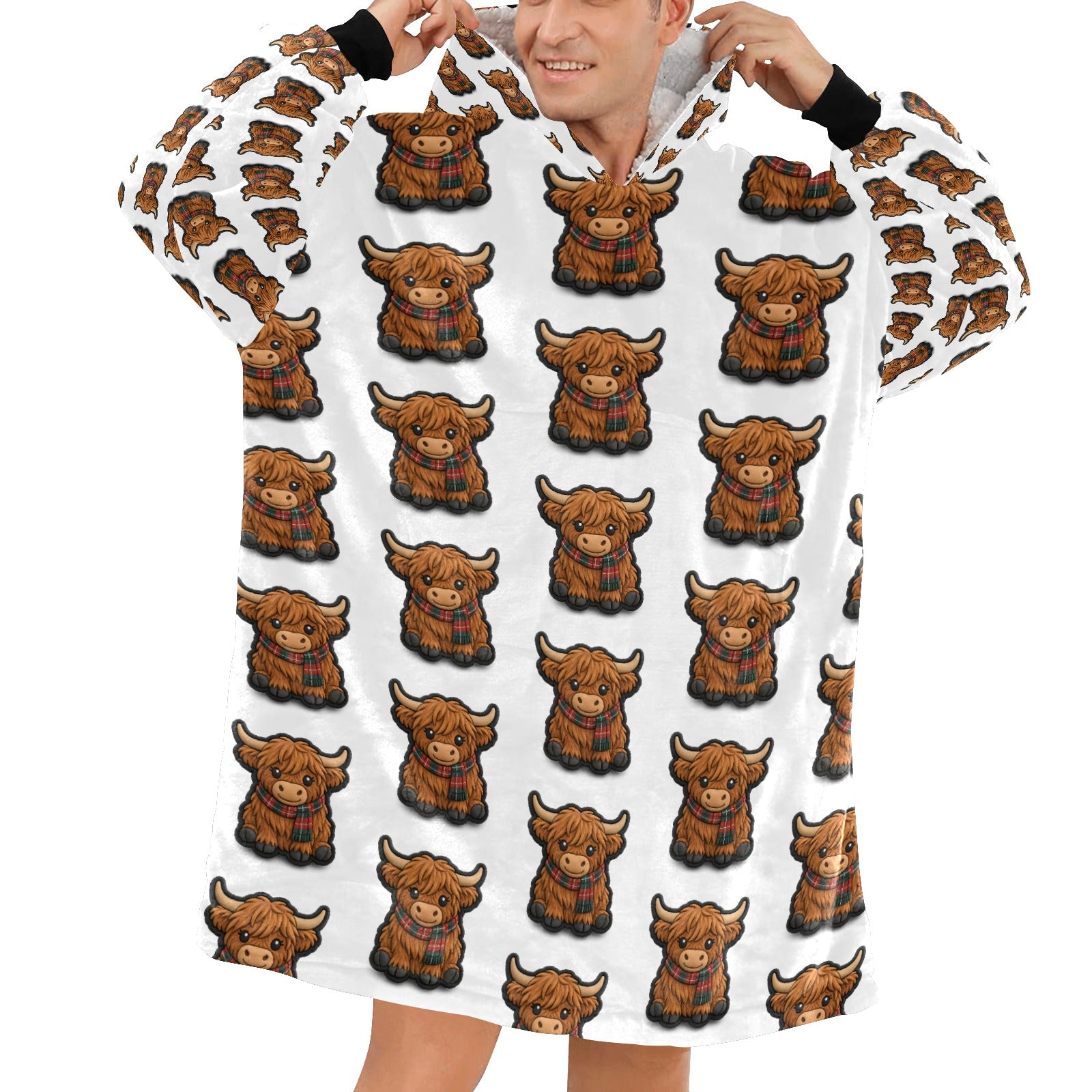Pure Braw™ Moo Coo Blanket Hoodie - Men - 🌍 FREE Worldwide Shipping