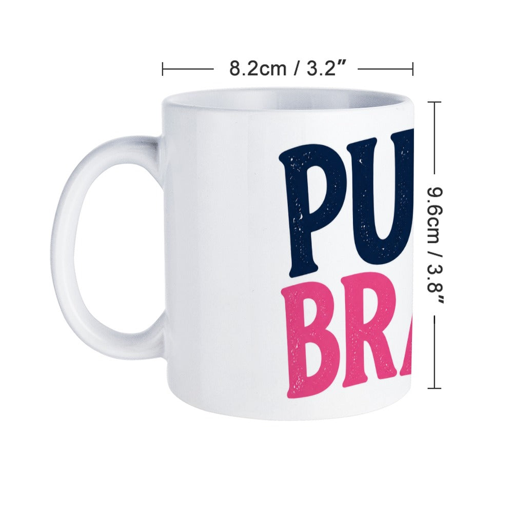 Upgraded full-print white mug