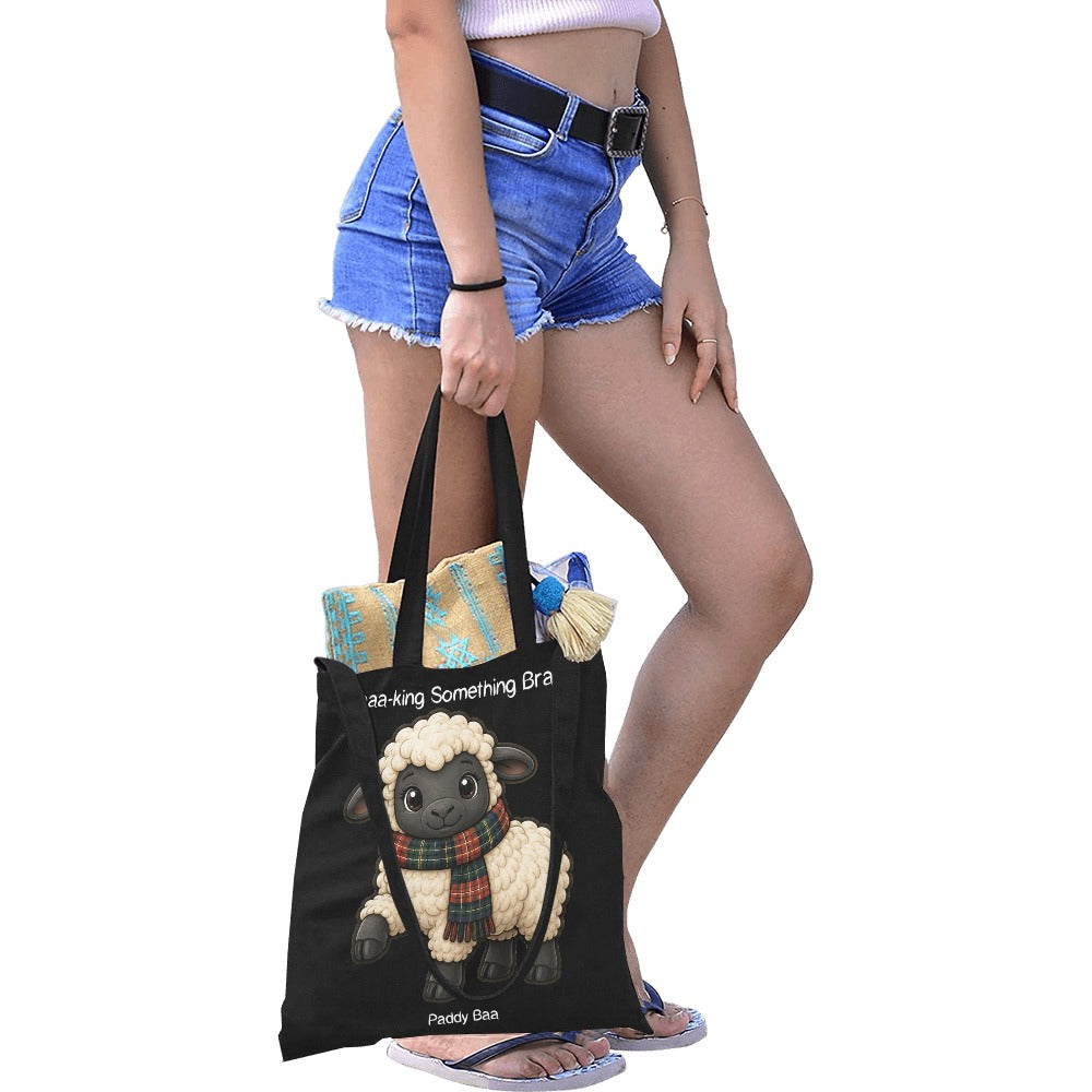 Paddy Baa™ “Baaa-king Something Braw!” Canvas Tote Bag