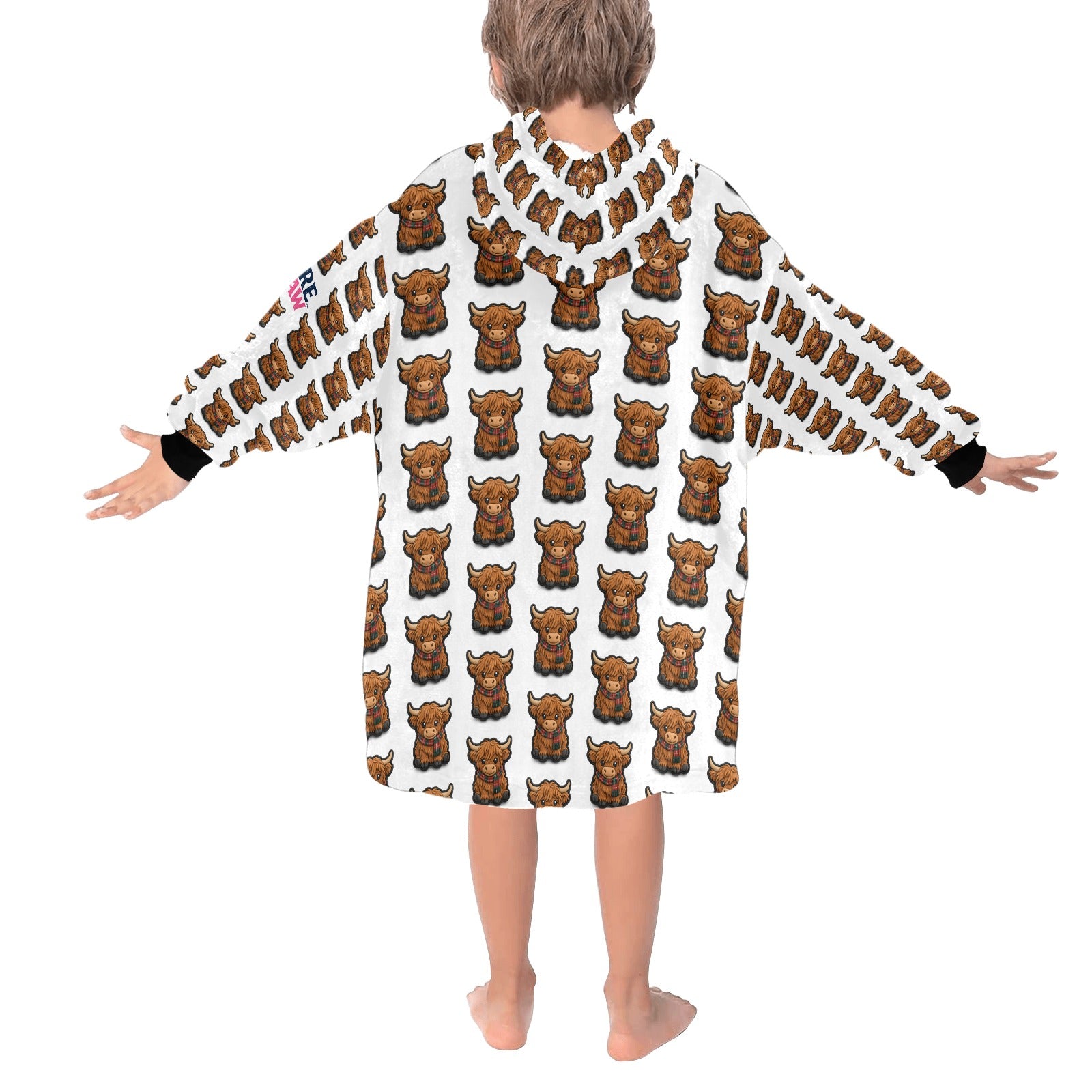 Pure Braw™ Moo Coo Blanket Hoodie - Kids 🌍 FREE Worldwide Shipping