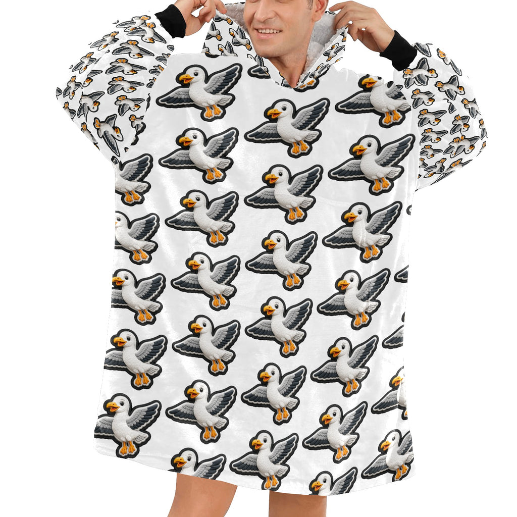 Pure Braw™ Steven Seagull Blanket Hoodie - Adult - 🌍 FREE Worldwide Shipping