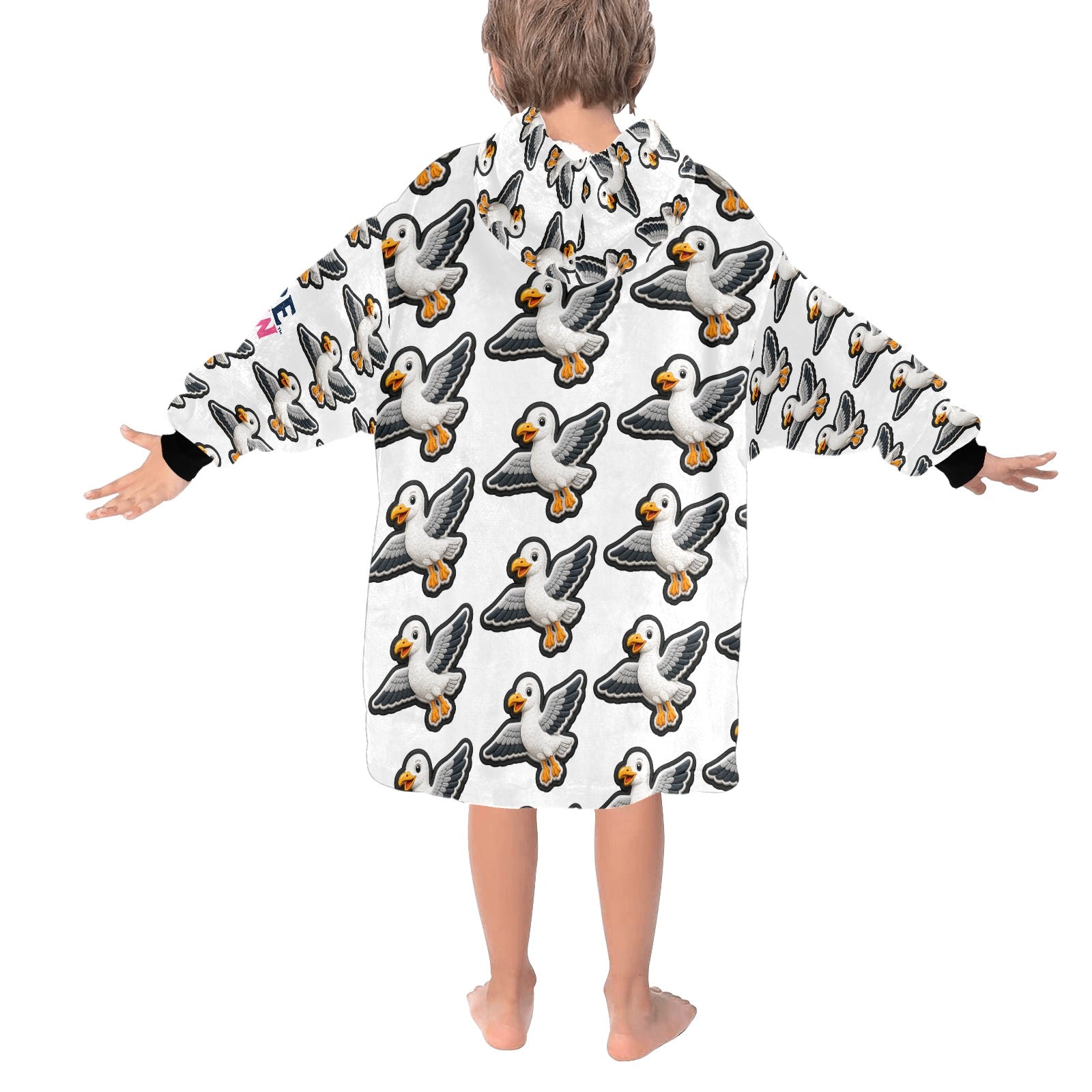 Steven Seagull™ Kids Oversized Hoodie Blanket | Scottish Gift 🌍 FREE Worldwide Shipping