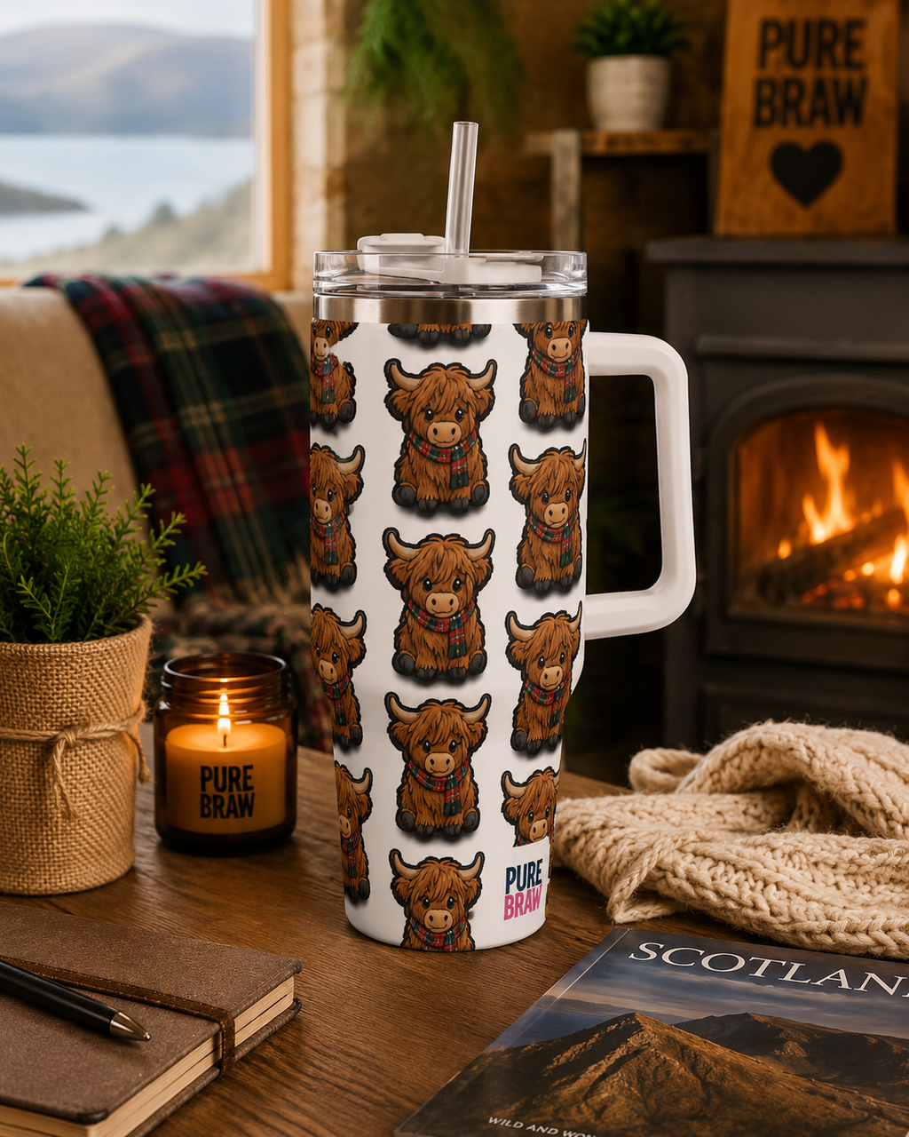 Mc Moo Coo™ Pattern 40oz Travel Mug
