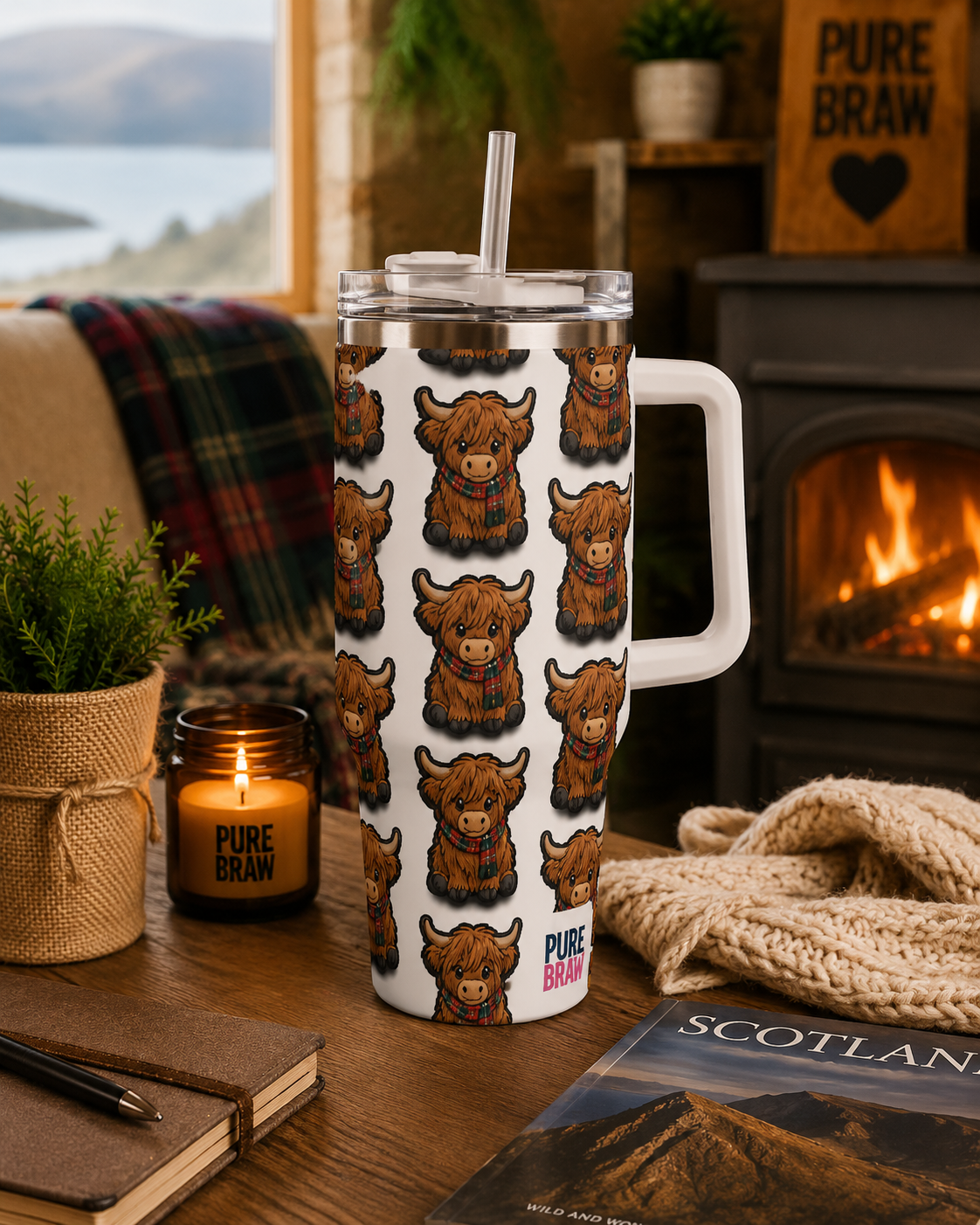 Mc Moo Coo™ Pattern 40oz Travel Mug