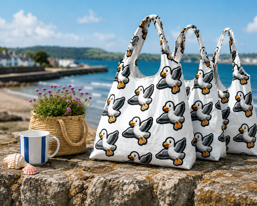 Mr Seagull™ Reusable Shopping Bags – 3 Pack