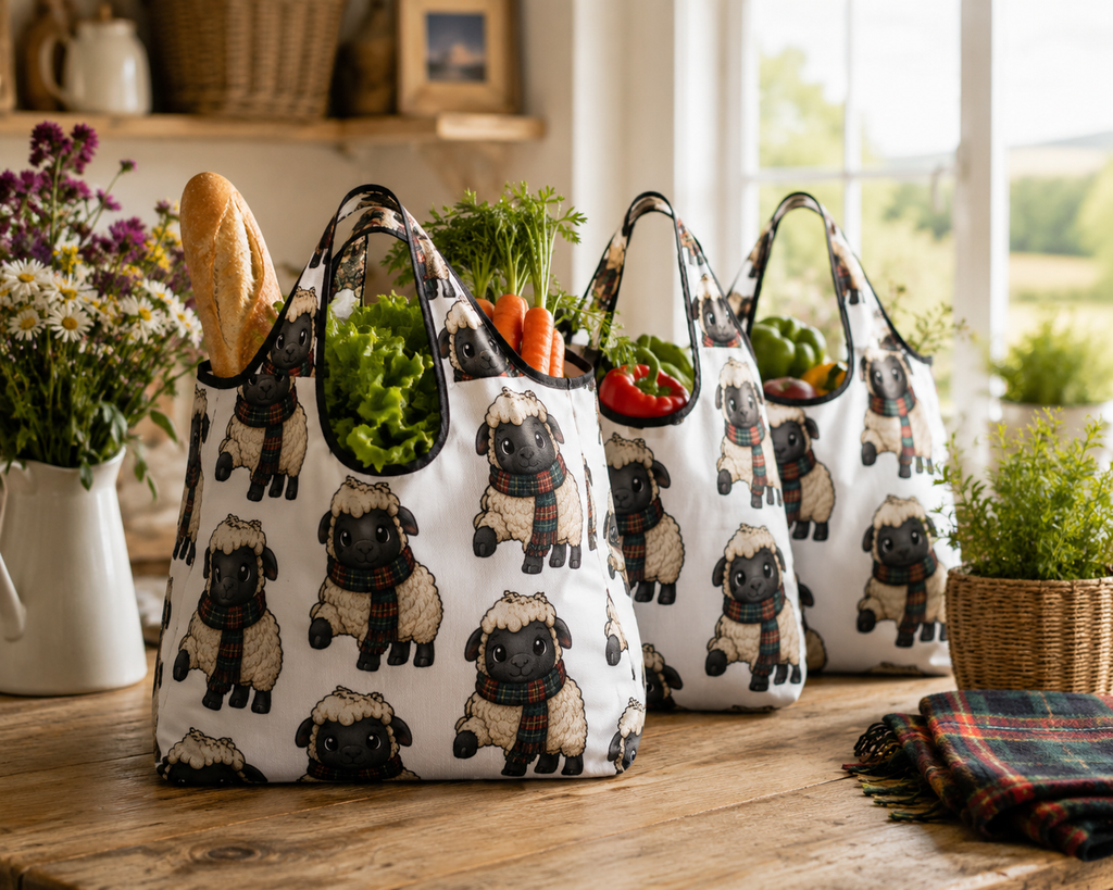 Paddy Baa™ Reusable Shopping Bags – 3 Pack