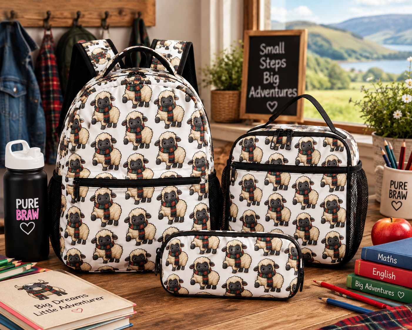 Paddy Baa™ Pattern 3-Piece School Set
