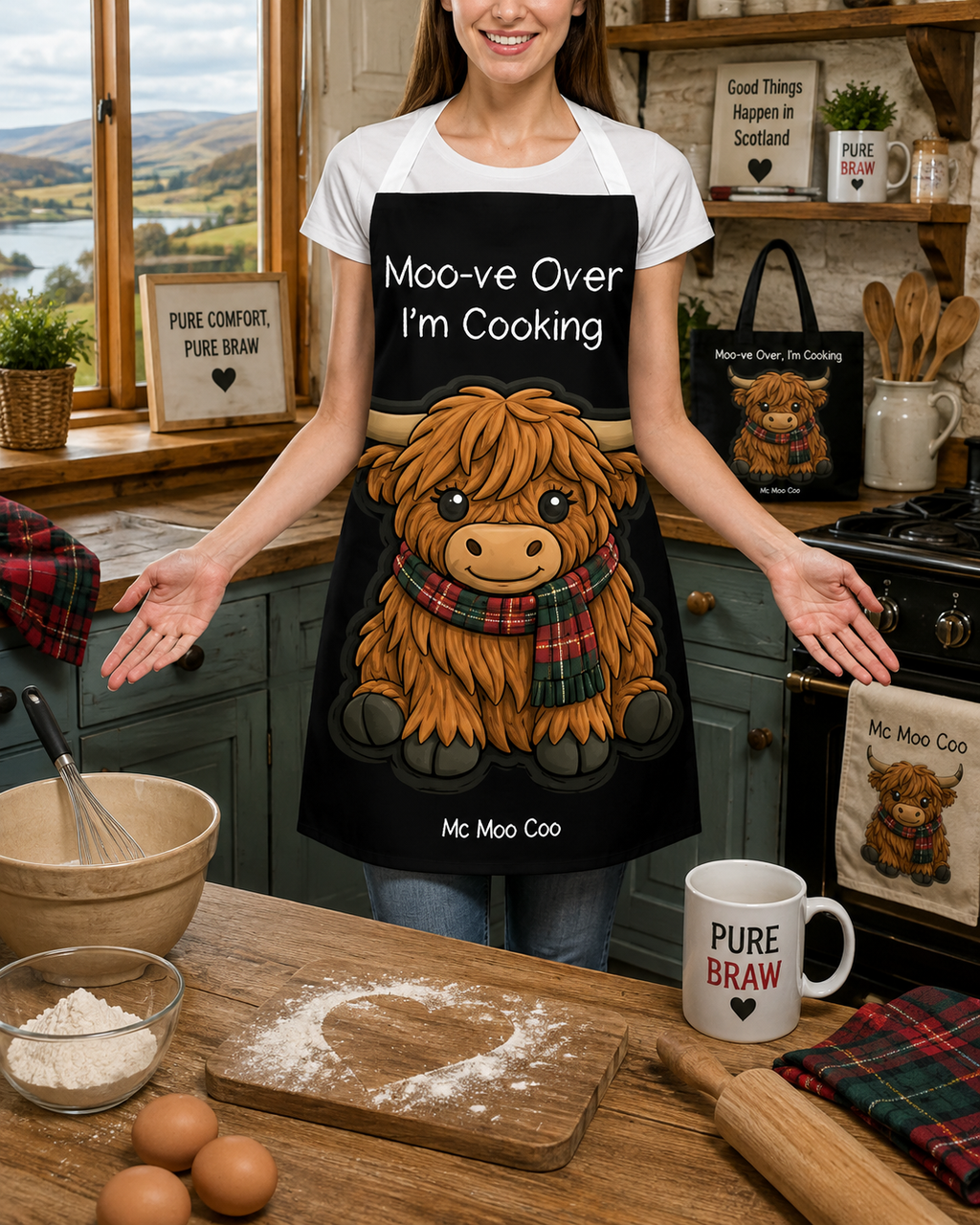 Mc Moo Coo™ “Moo-ve Over, I’m Cooking” Apron