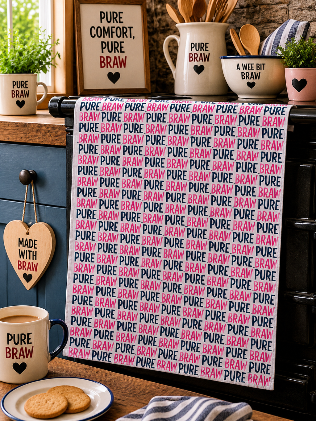 Pure Braw™ Repeat Print Tea Towel