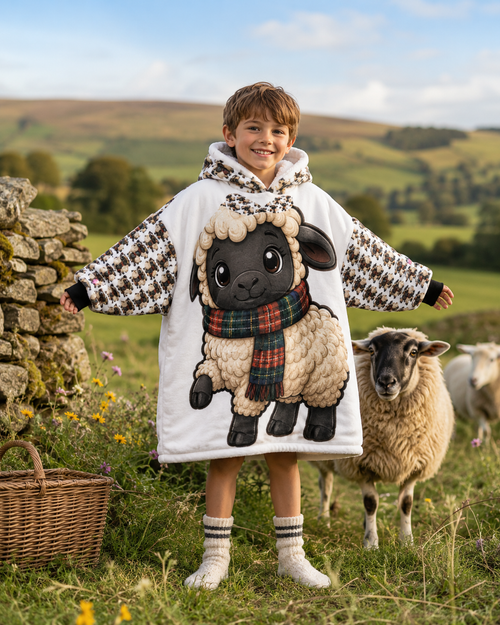 Paddy Baa Sheep Blanket Hoodie - Kids