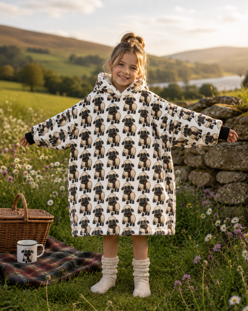 Paddy Baa Sheep Blanket Hoodie - Kids