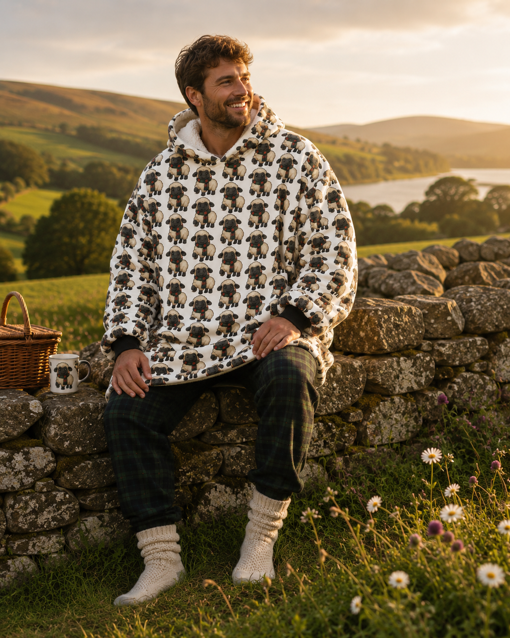 Pure Braw™ Paddy Baa Blanket Hoodie - Adult - 🌍 FREE Worldwide Shipping