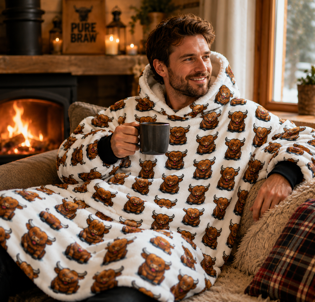 Pure Braw™ Moo Coo Blanket Hoodie - Men - 🌍 FREE Worldwide Shipping