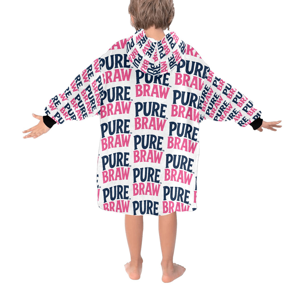 Pure Braw™ Bold - Kids Oversized Blanket Hoodie