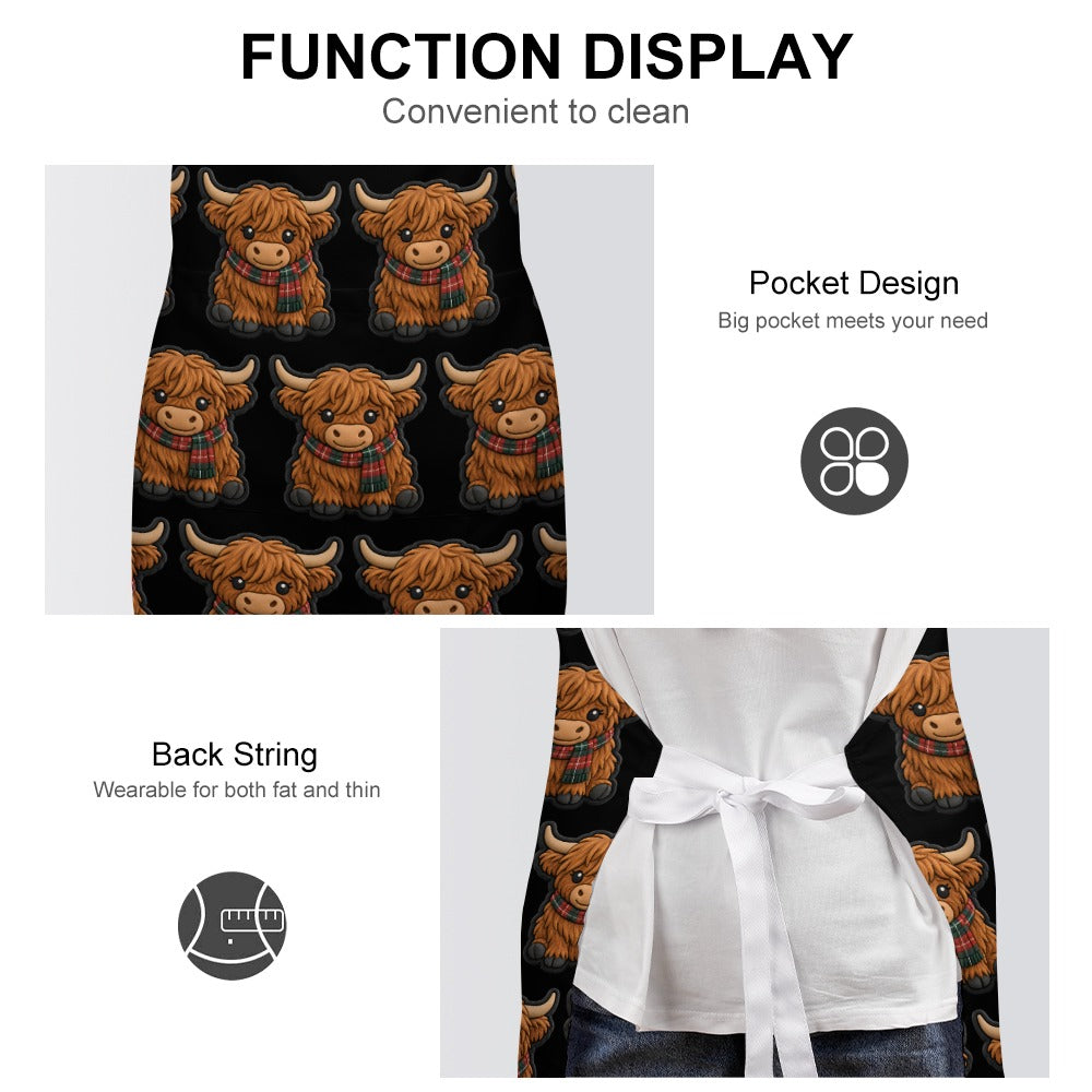 Mc Moo Coo™ Herd of Coos Highland Cow Apron