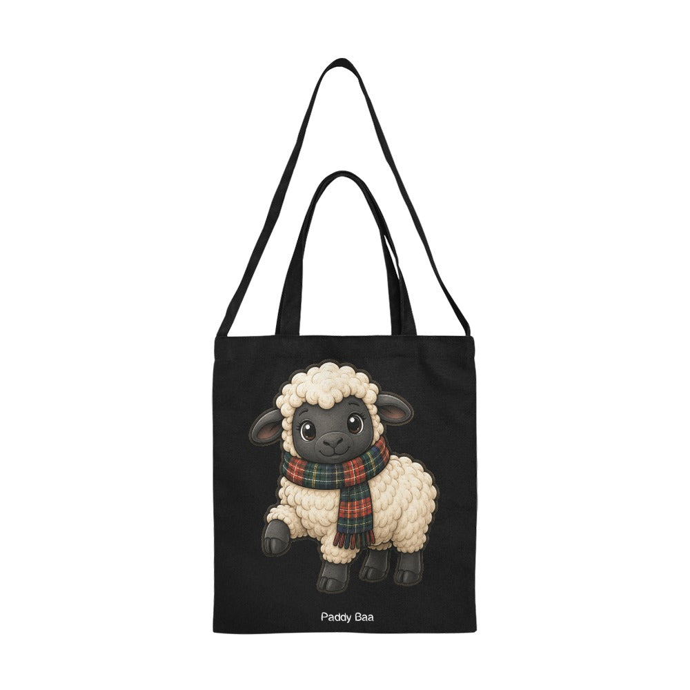 Paddy Baa™ Scottish Sheep Canvas Tote Bag