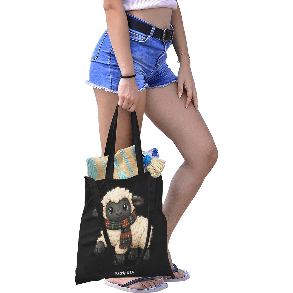 Paddy Baa™ Scottish Sheep Canvas Tote Bag