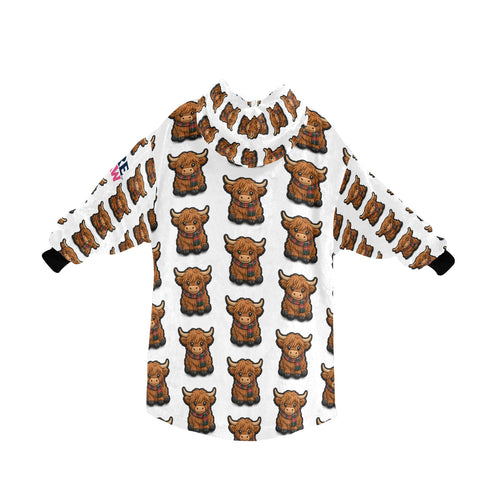 Pure Braw™ Moo Coo  Adult Blanket Hoodie - Men
