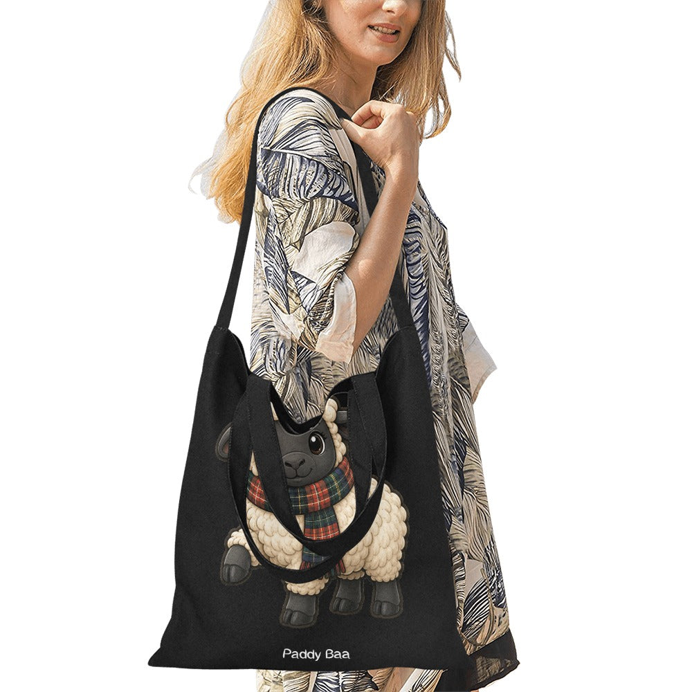 Paddy Baa™ Scottish Sheep Canvas Tote Bag
