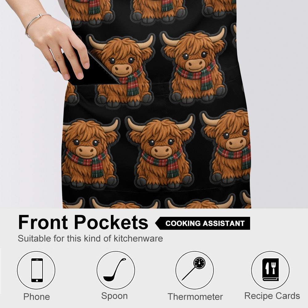 Mc Moo Coo™ Herd of Coos Highland Cow Apron