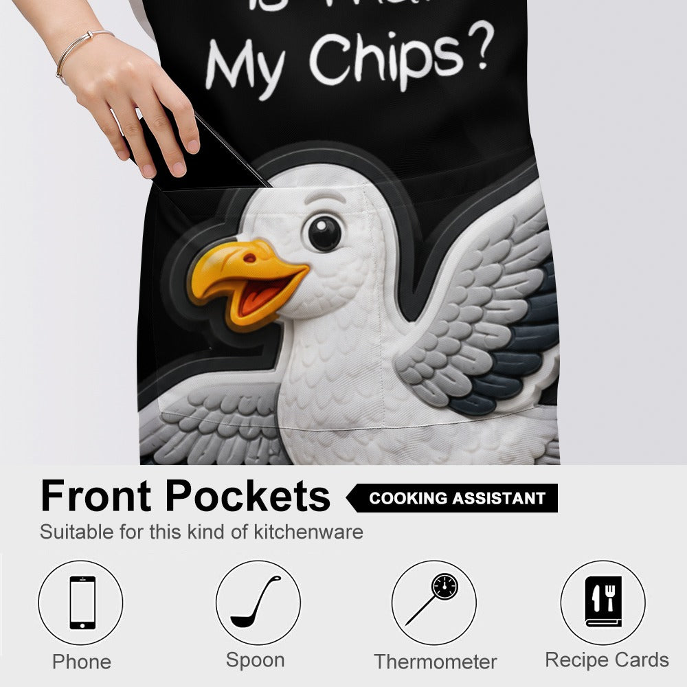 Mr Seagull™ “Is That My Chips?” Apron